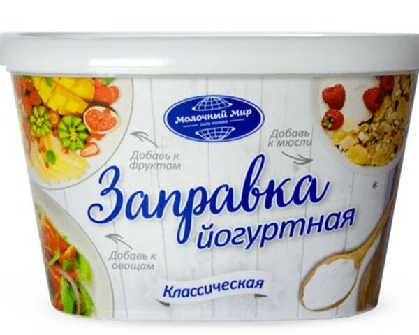 Йогурт Молочный мир Заправка йогуртная 2.8% 280г