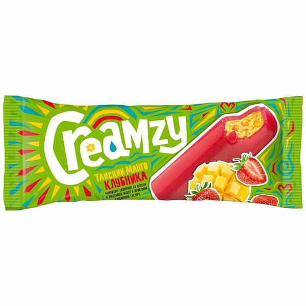 Мороженое Creamzy тайский манго-клубника