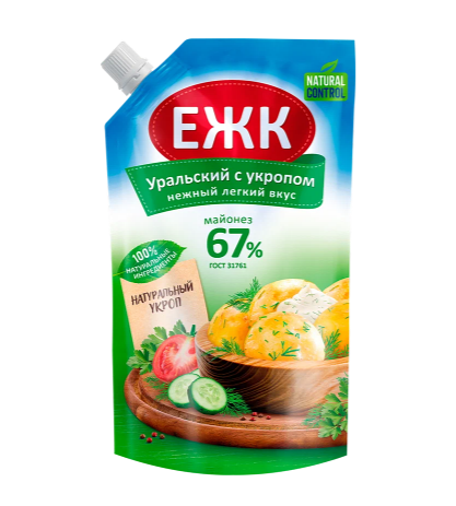 Майонез ЕЖК Провансаль Уральский с укропом 67%