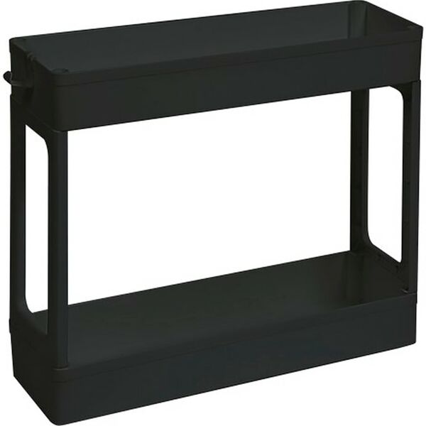 Этажерка Violet узкая 2-х ярусная черный