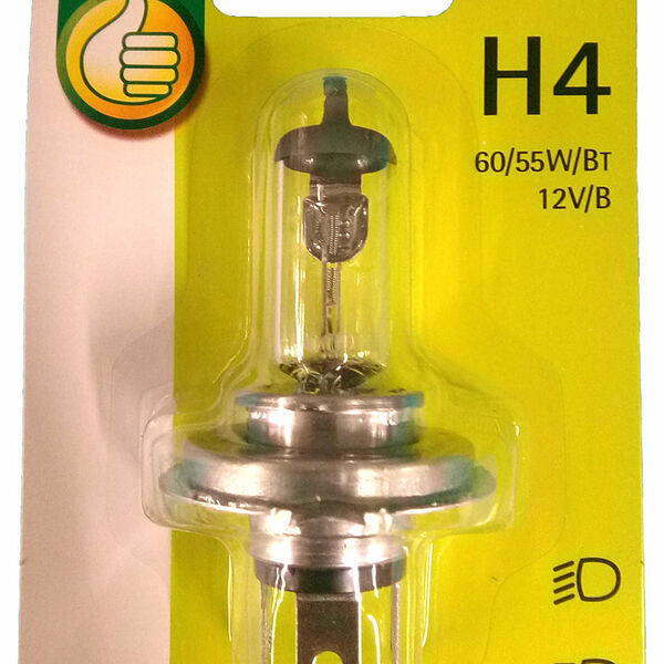 Лампа автомобильная H4 60/55W 12В 1 шт ТМ Auchan (Ашан)