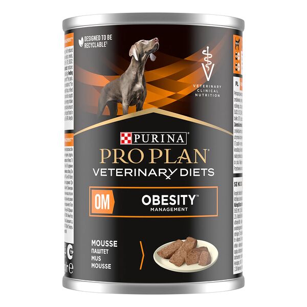 Pro Plan Veterinary Diets OM Obesity Management консервы для собак при ожирении (паштет) Диетический