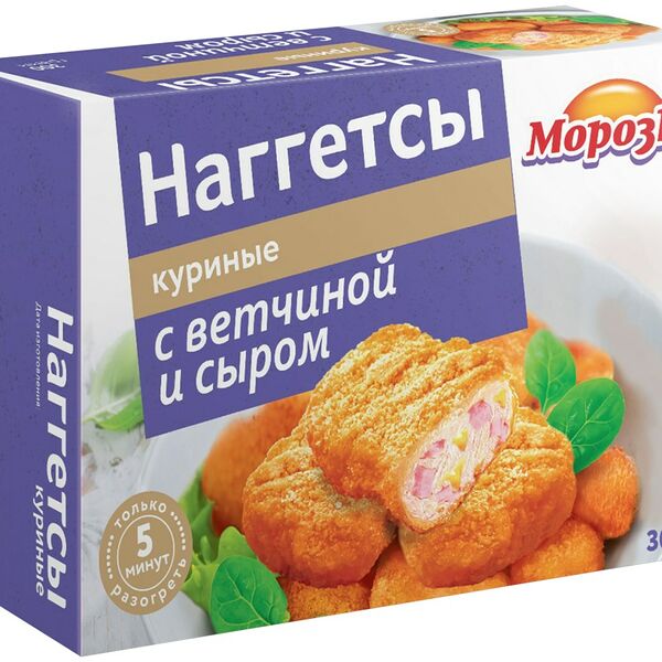 Наггетсы куриные Морозко с ветчиной и сыром