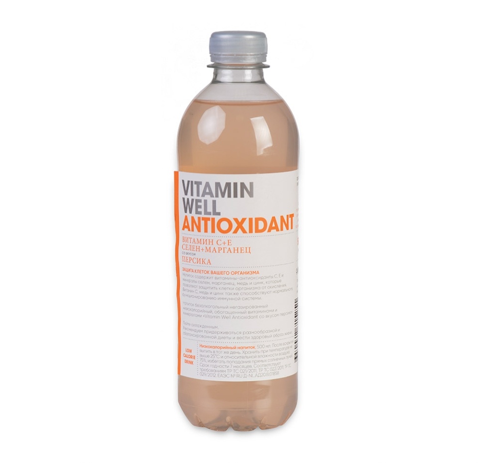 

Напиток Vitamin Well Antioxidant безалкогольный со вкусом персика 500 мл