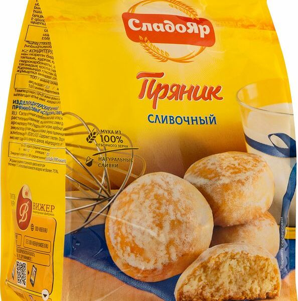 Пряники Сладояр сливочные, 350г