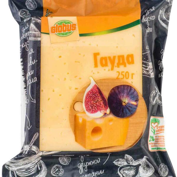 Сыр Гауда Глобус 48%, кусок