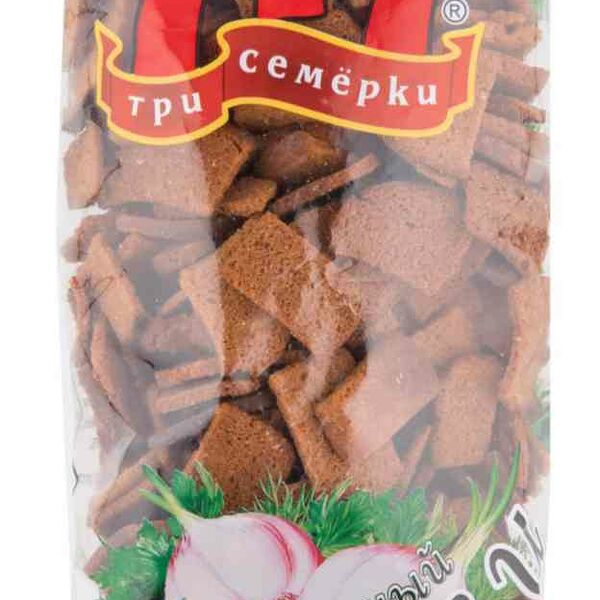 Гренки Три Семёрки со вкусом Чеснока