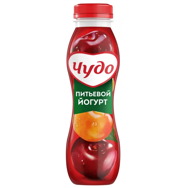 Йогурт питьевой Чудо Вишня-Черешня 1.9%