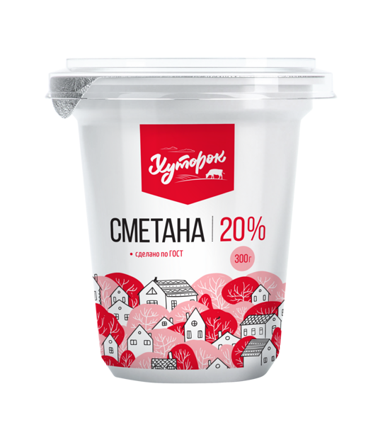 Сметана Хуторок 20%