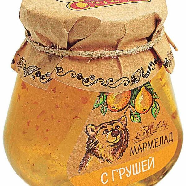 Мармелад желейный Мармеладная сказка с грушей в банке