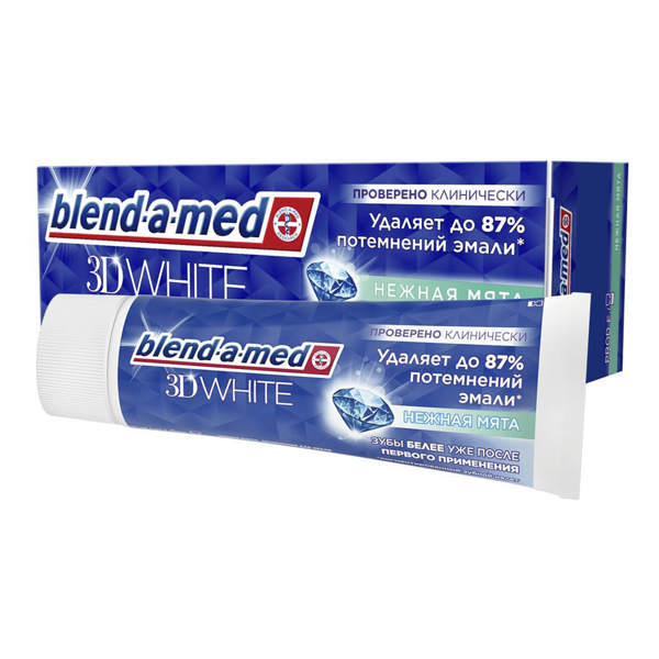 Зубная паста Blend-a-med 3D White Нежная мята 75 мл