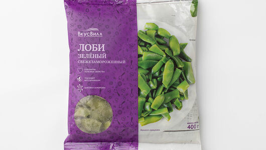 Лоби зеленый, свежезамороженный(Продукт замороженный)