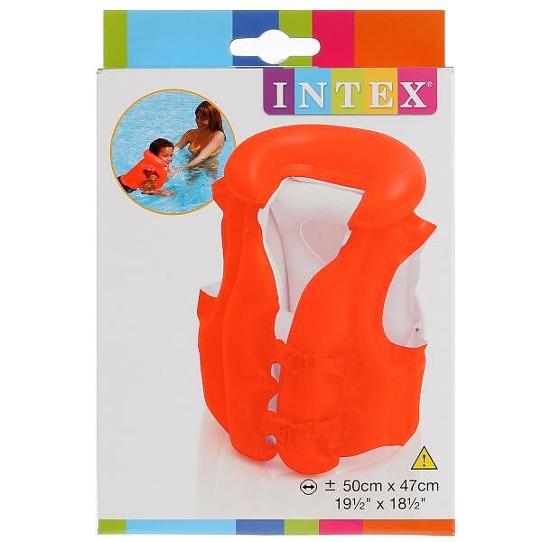 Жилет надувной Intex Deluxe Swim Vest 50х47 см от 3 до 6 лет