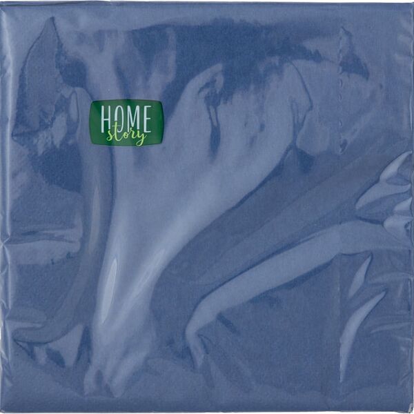 Салфетки бумажные Home Story голубые 2 слоя 20шт в ассортименте