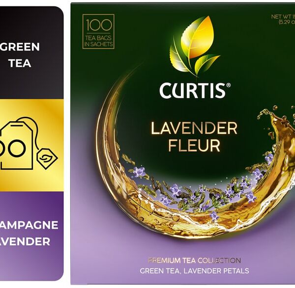 Чай зеленый Curtis Lavender Fleur 100*1.5г