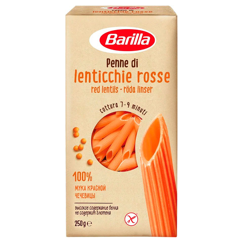 

Макаронные изделия Barilla Penne из чечевичной муки, без глютена