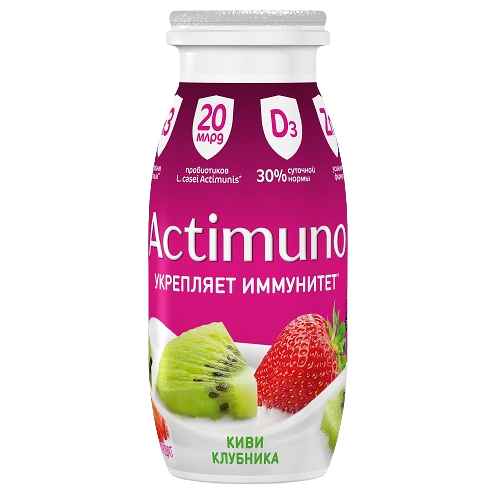 Продукт кисломолочный Actimuno с киви и клубникой 1,5%, 95г