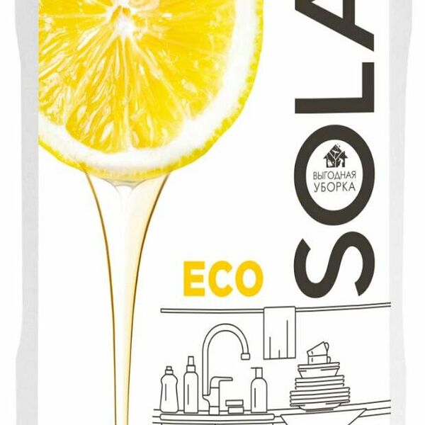 Средство для мытья посуды Выгодная уборка Sola Лимон эффект, 500мл