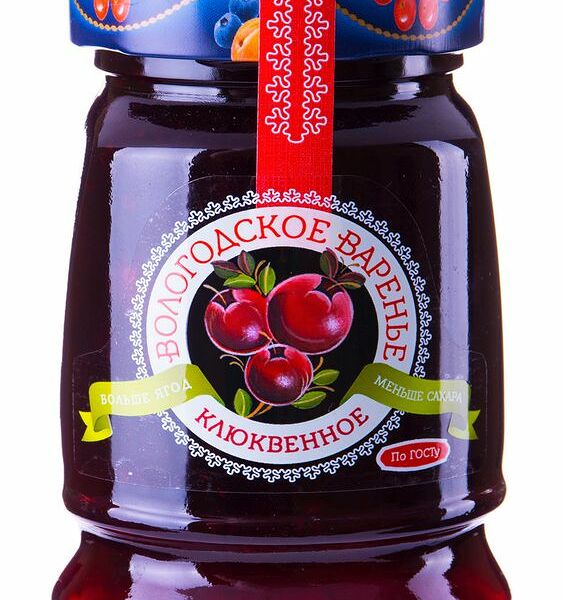 Варенье Вологодское варенье Домашнее клюквенное, 370г
