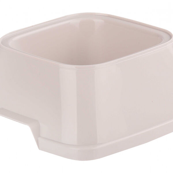 Миска Zooexpress квадратная пластмассовая для собак 2 л