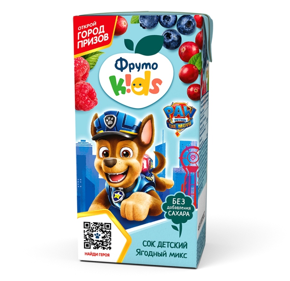 

Сок детский ФрутоKids Ягодный микс 200 мл