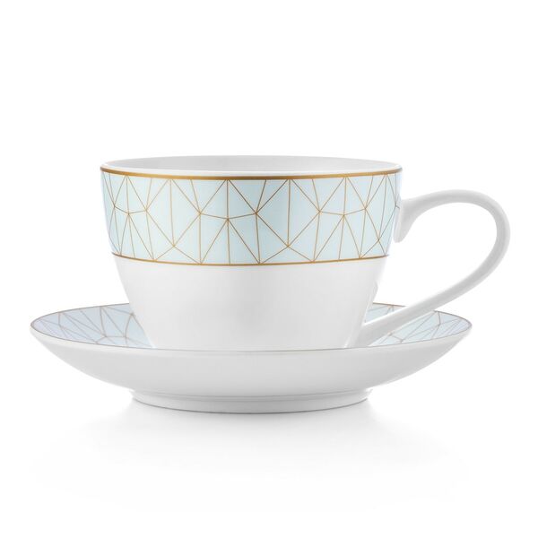 Пара чайная Esprado Mosaica Mint, 315 мл, фарфор