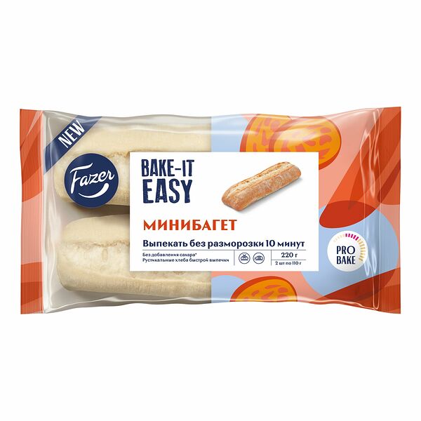 Минибагет Fazer Bake-It Easy замороженный