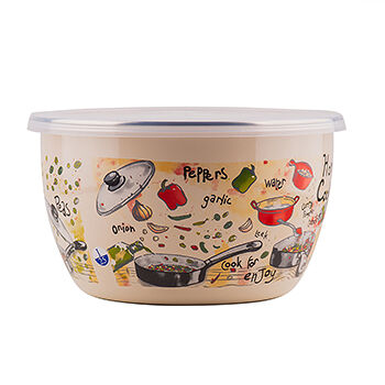 Миска Метрот Гурман без ручек, с пластиковой крышкой 2.4л Республика Сербия