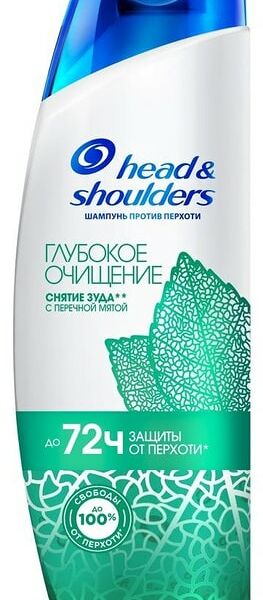 Шампунь Head&Shoulders Detox Глубокое очищение против перхоти Снятие зуда 300мл