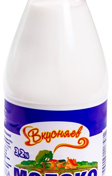 Молоко Вкусняев пастеризованное 3.4-4.2%
