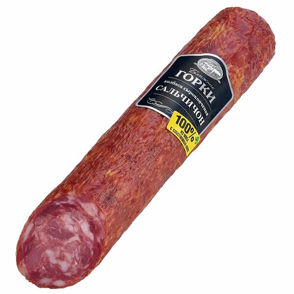 Колбаса сырокопченая Ближние Горки Сальчичон полусухая (0,2-0,4 кг), 1 упаковка ~ 0,25 кг