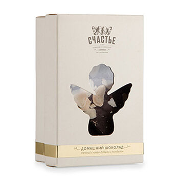 Шоколад Счастье Домашний темный миндаль-какао-бобы