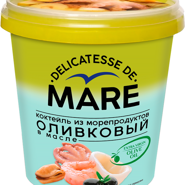 Коктейль из морепродуктов Балтийский Берег Delicatesse de Mare Оливковый в масле