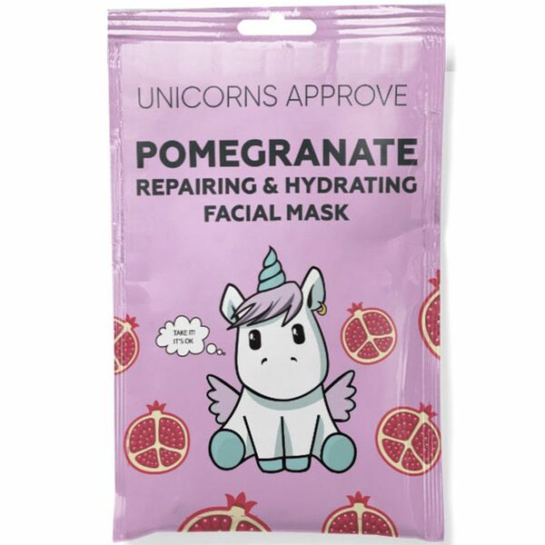 Маска Unicorns Approve с экстрактом граната тканевая 1шт