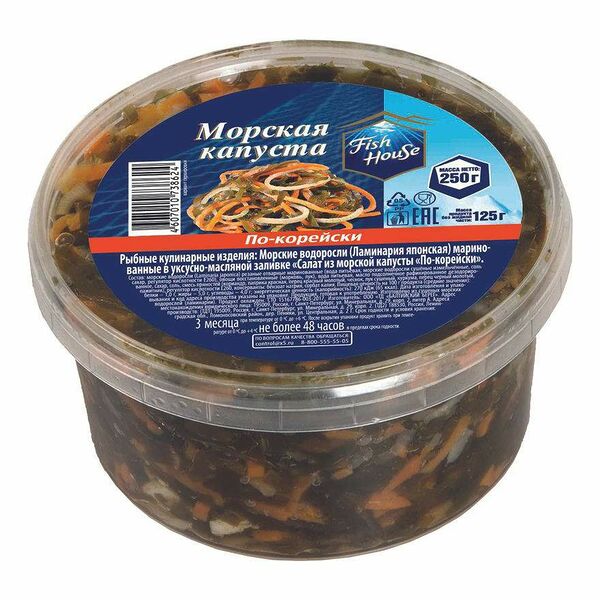 Салат Fish House морская капуста по-корейски 250г