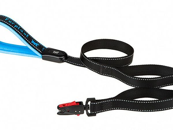 Ferplast поводок нейлоновый Ergofluo Matic G20/120 Голубой