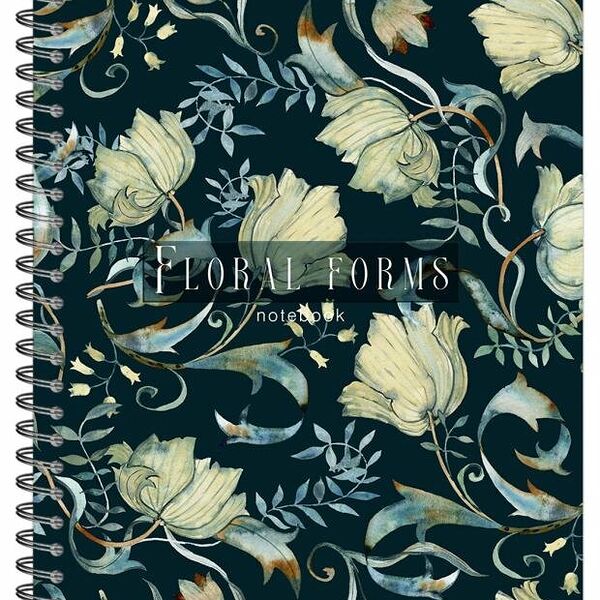 Тетрадь общая Artplays Floral forms в клетку А5, 96 л
