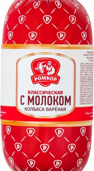 Колбаса вареная с молоком ТМ Ромкор