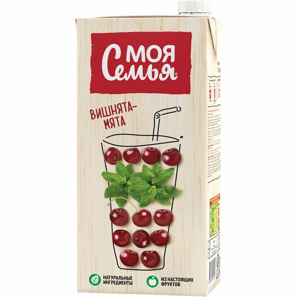 Нектар Моя Семья груша-черника-рябина-вишня