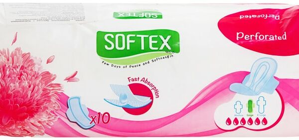 Прокладки Softex Fast Absorption Perforated Large 10шт
