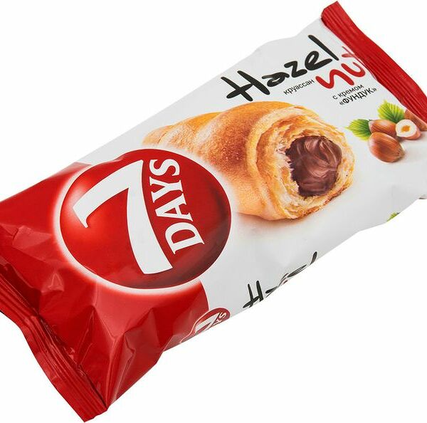 Круассан 7 Days с кремом фундук, 65г