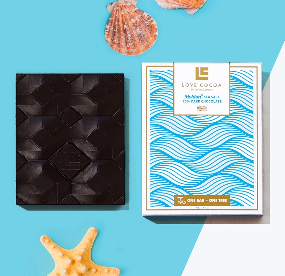 

Темный шоколад Love Cocoa Maldon sea salt 70% 75 г