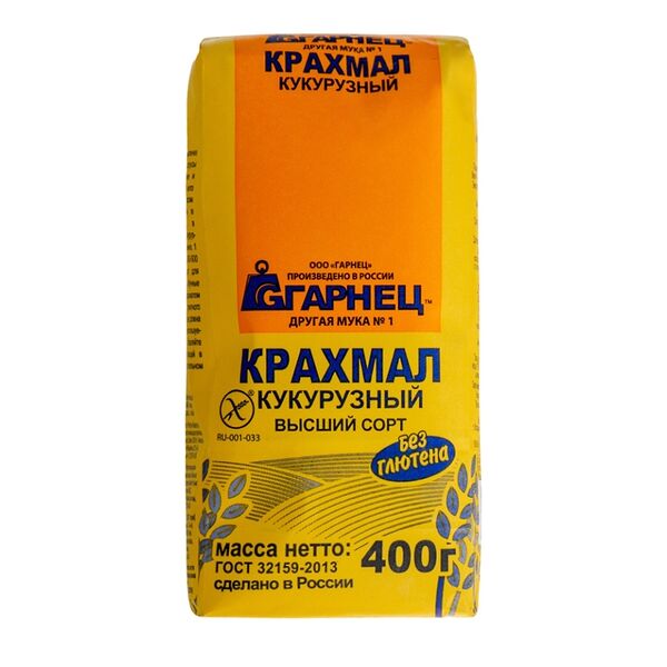 Крахмал кукурузный Гарнец высший сорт