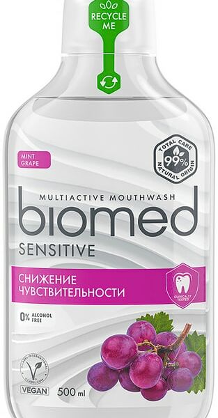 Ополаскиватель для рта Biomed Sensitive 500мл