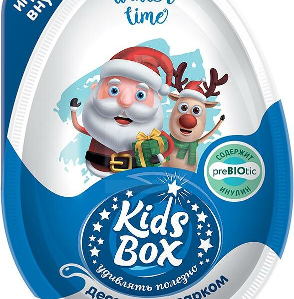 Яйцо шоколадное Конфитрейд Kids box Winter Time Десерт с подарком, 20г