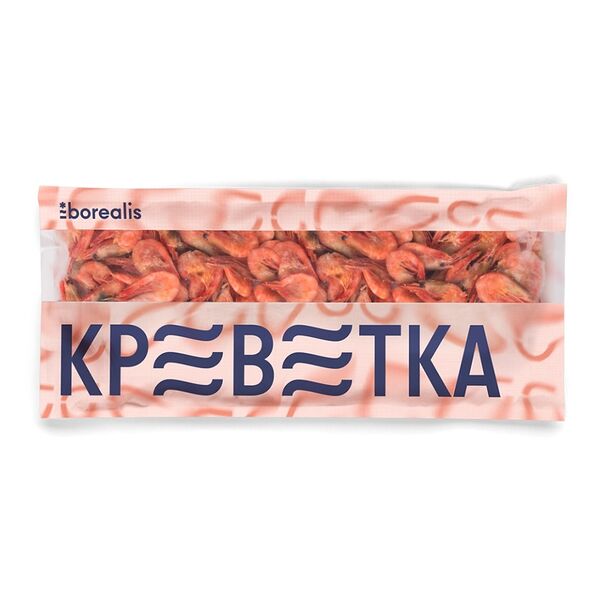 Креветка Borealis северная в/м калибр 200/250 шт в кг, 800г, Россия