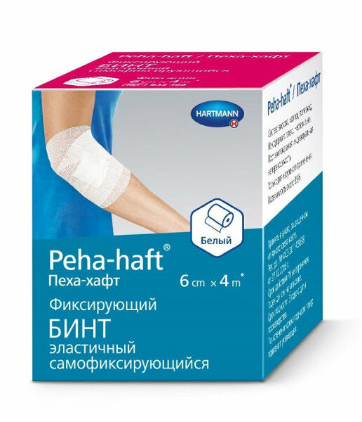 Бинт Peha-Haft самофиксирующийся 400х6 см, белый