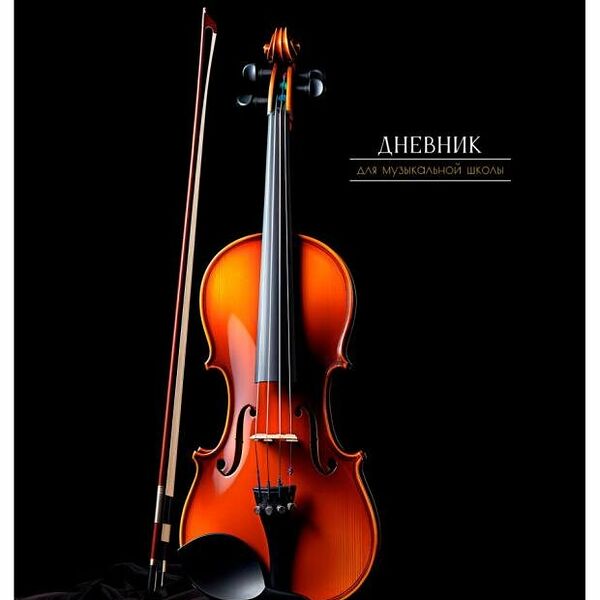 Дневник для музыкальной школы Prof-Press Янтарная скрипка, 48 л