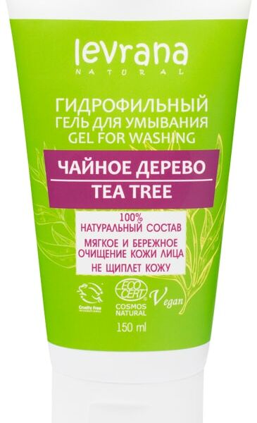 Гель для умывания Levrana Чайное дерево гидрофильный 150мл