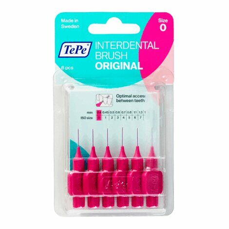 Ершики TePe Interdental Brush Original 6 шт размер 0